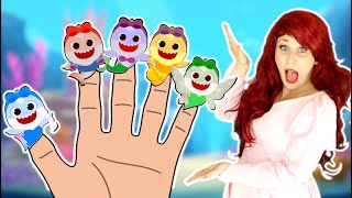 Princess Baby Shark Finger Family| Princess Playhouse Nursery Rhymes and Songs