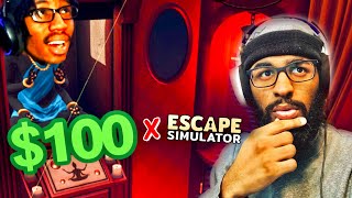 We got stuck in a escape room… if you open the door you win $100