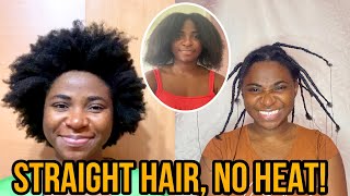 How To Stretch Thick 4C Hair With African Threading 🧵| Yaa Dodouwa