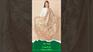 Women's Art Silk Printed Dupatta (Light Brown, Length: 2.25 to 2.50 Mtr)