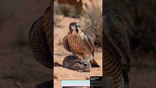 Falcon Hunting #birds #falcon #wildlife #shorts