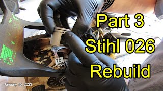 Part 3 Stihl 026 Rebuild: Checking Squish and Installing the Cylinder