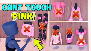 DON'T TOUCH PINK AGAIN! In Dress To Impress CHALLENGE! DTI on ROBLOX PRO Challenge