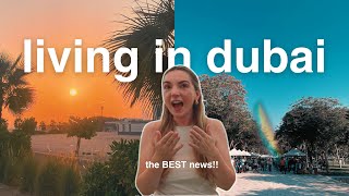 dubai vlog: some big news, our first flea market & lots of family time 🌞🥥🌊