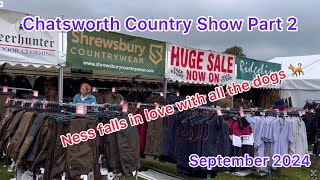 We visit the craft tent at Chatsworth Country Show, warning flashing lights near end of video