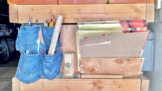 DIY Homemade Workbench Accessory Panel