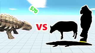 ANKYLOSAURURS vs SAME PRICE UNITS - Animal Revolt Battle Simulator ARBS