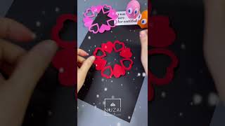 DIY crafts heart shape window flower/DIY paper crafts/DIY school crafts/DIY parents crafts