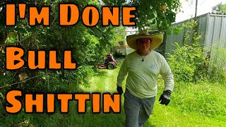 mowing country grass - Ferris, Kubota MOWS tall grass