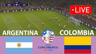 🔴LIVE: ARGENTINA vs COLOMBIA | CUPA AMERICA 2024 LIVE | ARGENTINA LIVE MATCH I eFOOTBALL PES 21