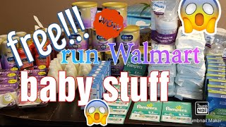 Run free baby stuff at Walmart!!! The baby box