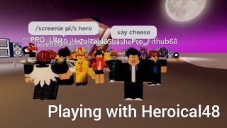 Playing with Hero and his Fans