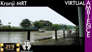 Singapore Ambience - Kranji MRT - Bus Stop(Raining)