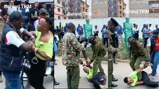 DRAMA!!! SEE WHAT HAPPENED AFTER A POLICE OFFICER TRIED TO ARREST KDF OFFICER'S SON IN TRM NAIROBI