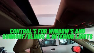 How to Control Window's and open/close sunroof & Blinds in all Audi Car's | Explained