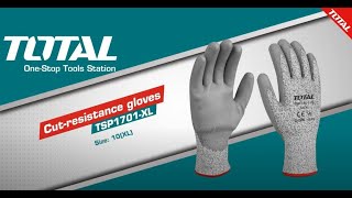 TOTAL Cut Resistance Gloves TSP1701 L, TSP1701 XL