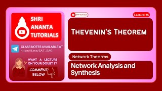 Thevenin's Theorem #kvl #electricalengineering #network #nodalanalysis #seriescircuit