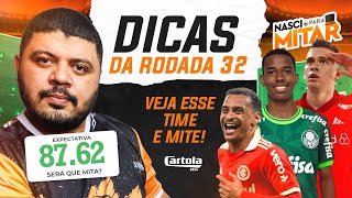 CARTOLA FC 2024 - DICAS RODADA 32 - CARTOLA RODADA 32.