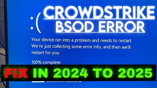 Crowdstrike Below Up The Internet|How To Fix Windows Crowdstrike Error BSOD falcon Sensor