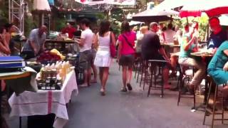 Farmers market in Szimpla, Budapest