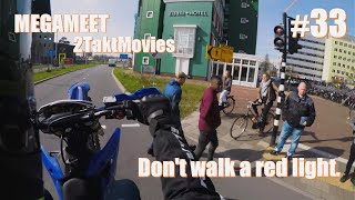 Kind Car Drivers! | Derbi Senda CRASH & Police show up @ MEGAMEETING 2TAKTMOVIES | Wr125x top speed?