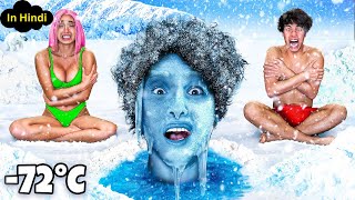 LAST TO LEAVE SNOW WINS $20,000 | Stokes Twins Hindi Dubbed