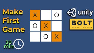 Make Your First Game with BOLT(Unity Visual Scripting)  - Tic Tac Toe