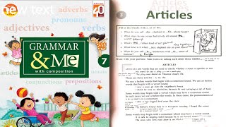 Class -7 || Grammar and me ||Topic - Articles #englishgrammar#articles