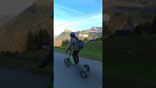 Tried mountain scooter for the first time| Emmetten, Switzerland 🇨🇭#wandererduo