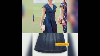 Trending denim dresses ideas|stylish outfits#fashion #reels #shorts #latest #new #like #colour&shine