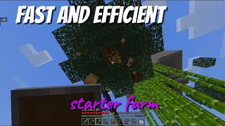 How to make a simple Tree farm (for starter worlds) -Minecraft