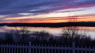 Sunset by Kennebecasis River, Rothesay, NB Canada Spring 2020