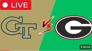 Georgia Tech vs Georgia Live |Ncaaf week 14|College Football