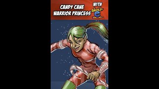 Candy cane princess drawn by Sketch-e warrior style! #Short