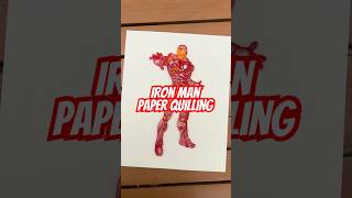 IRON MAN PAPER QUILLING ART #marvel #ironman #marvelstudios #disney #avengers #disneyart #shorts