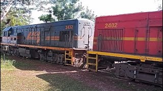 Trem de Cromo Vazio com dupla de U13B da RFFSA e FCA.