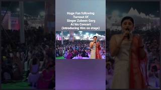 Anchor introducing Singer Zubeen Garg to huge fan following #anchorinindia #zubeengarg