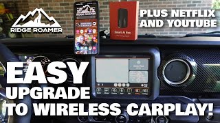 WIRELESS CarPlay Upgrade on Jeep Gladiator - One Car Stereo Smart AI Box