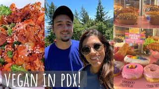 Portland OR VLOG | VEGAN Donuts & pizza!