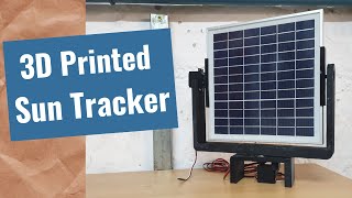 3D printed sun tracker designed in fusion 360