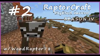 Minecraft | RaptorCraft - SkyBlock Survival - Part 2 w/WoodRaptor78