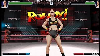 WWE MAYHEM || Ronda Rousey Gameplay || Ronda Rousey vs Brie Bella