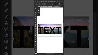 How To Cut Out an Image into Text with Photoshop #shorts