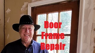 Door frame kicked in - lets fix it