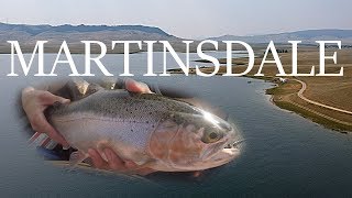 FAT RAINBOWS at Martinsdale Reservoir - IN A KAYAK!! (Fishing Montana)