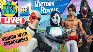 🔴 Live Stream Fortnite SQUADS with subscribers - Come join in or say hi👍