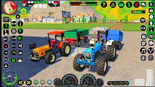 Heavy Tractor Trolley Cargo Simulator 3D -jcb, truck Farming Cargo Driver - Android Gameplay