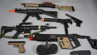 Special Police Weapon SWAT Toy Gun - Airsoft M4 MP5 - Glock17 - M870 Shot Gun - Toy Guns Collection