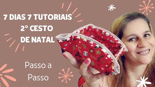 Aula 240 - 2° Vídeo da Série  7 Dias 7 Tutoriais  De Cestos De Natal