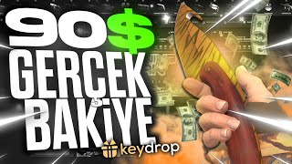 KEYDROP SON KASADA BIÇAK KURTARDI - AK-47 HEDİYE - KEYDROP 90$ GERÇEK BAKİYE KATLAMA - COD:FERO1